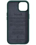 Калъф Njord - Salmon Leather MagSafe, iPhone 14 Plus, зелен - 2t
