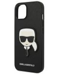 Калъф Karl Lagerfeld - Saffiano Karl Head, iPhone 14 Plus, черен - 6t