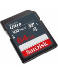 Карта памет SanDisk - Ultra, 64GB, SDXC, Class10 - 2t
