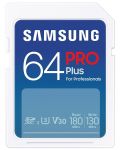 Карта памет Samsung - PRO Plus, 64GB, SDXC, U3 V30 - 1t