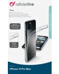 Калъф Cellularline - Fine, iPhone 11 Pro Max, прозрачен - 2t