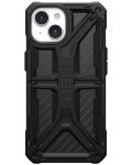 Калъф UAG - Monarch, iPhone 15, Carbon Fiber - 1t