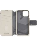 Калъф Decoded - Leather Detachable Wallet MagSafe, iPhone 15, бежов - 6t