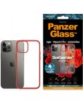 Калъф PanzerGlass - Clear, iPhone 12/12 Pro, прозрачен/червен - 3t