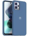 Калъф Motorola - Premium Soft, Moto G23, син - 2t