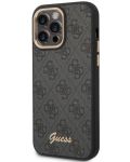 Калъф Guess - 4G Metal Camera Outline, iPhone 14 Pro, черен - 2t