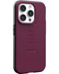 Калъф UAG - Civilian MagSafe, iPhone 15 Pro Max, червен - 5t