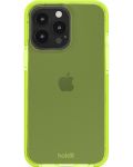 Калъф Holdit - Seethru, iPhone 14 Pro Max, Acid Green/прозрачен - 3t