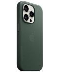 Калъф Apple - FineWoven MagSafe, iPhone 15 Pro, Evergreen - 2t