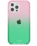 Калъф Holdit - Seethru, iPhone 12 Pro Max, Grass green/Bright Pink - 1t