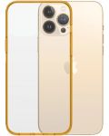 Калъф PanzerGlass - ClearCase, iPhone 13 Pro Max, прозрачен/оранжев - 1t