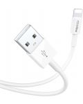 Кабел Recci - RTC-P05L, USB-A/Lightning, 1.5 m, бял - 2t