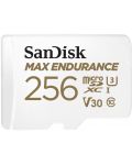 Карта памет SanDisk - Max Endurance, 256GB, microSDXC + адаптер - 1t