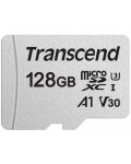 Карта памет Transcend - 128GB, microSD, UHS-I + адаптер - 2t