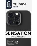 Калъф Cellularline - Sensation, iPhone 13 Pro Max, черен - 6t