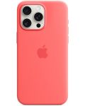 Калъф Apple - Silicone MagSafe, iPhone 15 Pro Max, Guava - 3t
