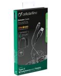 Кабел Cellularline - Tetra Force, USB-A/USB-C, 1.2 m, черен - 4t