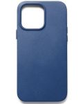Калъф Mujjo - Full Leather, MagSafe, iPhone 14 Pro Max, Monaco Blue - 1t