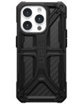 Калъф UAG - Monarch, iPhone 15 Pro, Carbon Fiber - 1t