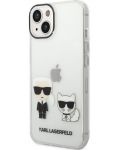 Калъф Karl Lagerfeld - Ikonik K and C, iPhone 14 Plus, прозрачен - 2t