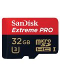Карта памет SanDisk - Extreme Pro, 32GB, microSDHC + адаптер + Rescue Pro Deluxe 100MB - 2t
