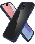 Калъф Spigen - Ultra Hybrid, iPhone 15, Navy Blue - 2t