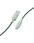 Кабел Cellularline - 9146, USB-A/USB-C, 1 m, зелен - 1t