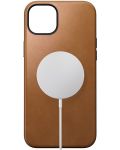 Калъф Nomad - Modern Leather, iPhone 15 Plus, English Tan - 2t