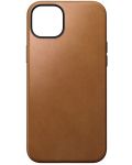 Калъф Nomad - Modern Leather, iPhone 15 Plus, English Tan - 1t