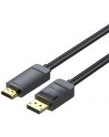 Кабел Vention  - DisplayPort/HDMI, 1.5m, черен - 1t