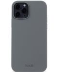 Калъф Holdit - Silicone, iPhone 12/12 Pro, Space Gray - 1t