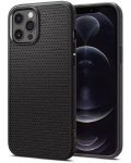 Калъф Spigen - Liquid Air, iPhone 12 Pro Max, черен - 1t