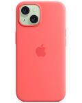 Калъф Apple - Silicone MagSafe, iPhone 15, Guava - 6t