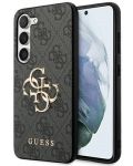 Калъф Guess - PU 4G Metal Logo, Galaxy S24 Plus, сив - 1t
