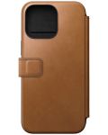 Калъф Nomad - Modern Leather Folio, iPhone 15 Pro Max, English Tan - 3t