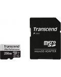 Карта памет Transcend - Ultra Performance, 256GB, microSD + адаптер - 1t