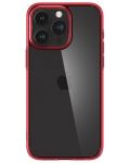 Калъф Spigen - Ultra Hybrid, iPhone 15 Pro, Deep Red - 8t