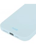 Калъф Holdit - Silicone, iPhone 15, Mineral Blue - 2t