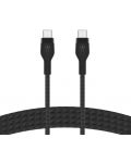 Кабел Belkin - Boost Charge, USB-C/USB-C, Braided silicone, 1 m, черен - 4t