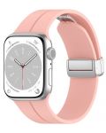 Каишка Techsuit - W011 Silicone, Apple Watch, 42/44/45/49 mm, розова - 2t