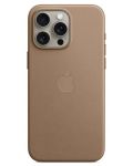 Калъф Apple - FineWoven MagSafe, iPhone 15 Pro Мах, Taupe - 1t