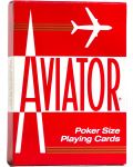 Карти за игра Aviator - Poker Standard index син/червен гръб - 1t