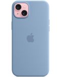 Калъф Apple - Silicone MagSafe, iPhone 15 Plus, Winter Blue - 2t
