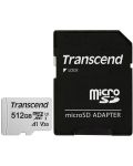 Карта памет Transcend - 512GB, 300S, microSDXC UHS-I U3 A1 V30 + адаптер - 2t
