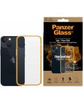 Калъф PanzerGlass - ClearCase, iPhone 13 mini, прозрачен/оранжев - 3t