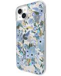 Калъф Case-Mate - Rifle Paper Garden Party Blue MagSafe, iPhone 15 Plus - 3t