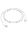 Кабел Apple - MM0A3ZM/A, USB-C/Lightning, 1 m, бял - 1t