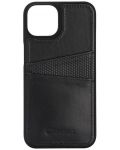 Калъф Krusell - Leather Card, iPhone 14 Pro, черен - 1t