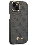Калъф Guess - 4G Metal Camera Outline, iPhone 14/13, черен - 4t