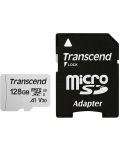 Карта памет Transcend - 128GB, UHS-I U3 V30 A1, microSDXC, Class10 + адаптер - 1t